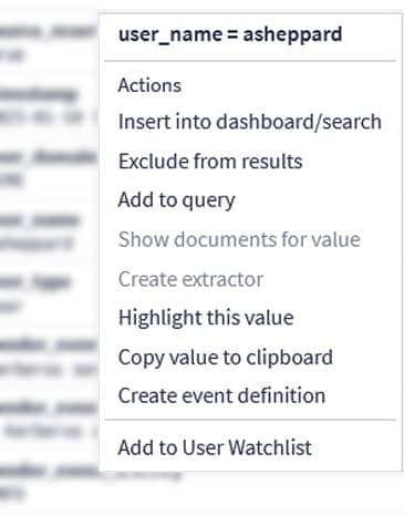 Graylog Guided Search Screenshot
