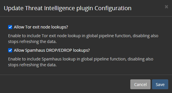 Threat intelligence alerts
