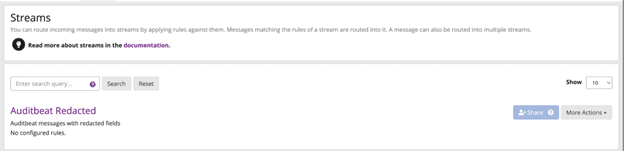 redacting message fields stream