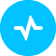 Graylog blue filled icon
