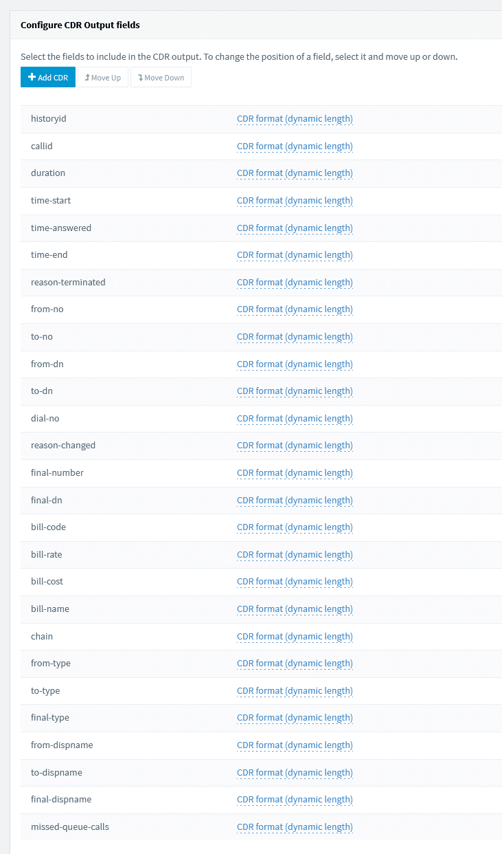 3CX Call Data Fields