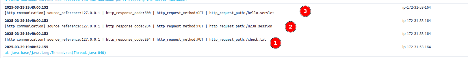 Indicators and Log Messages of the exploit